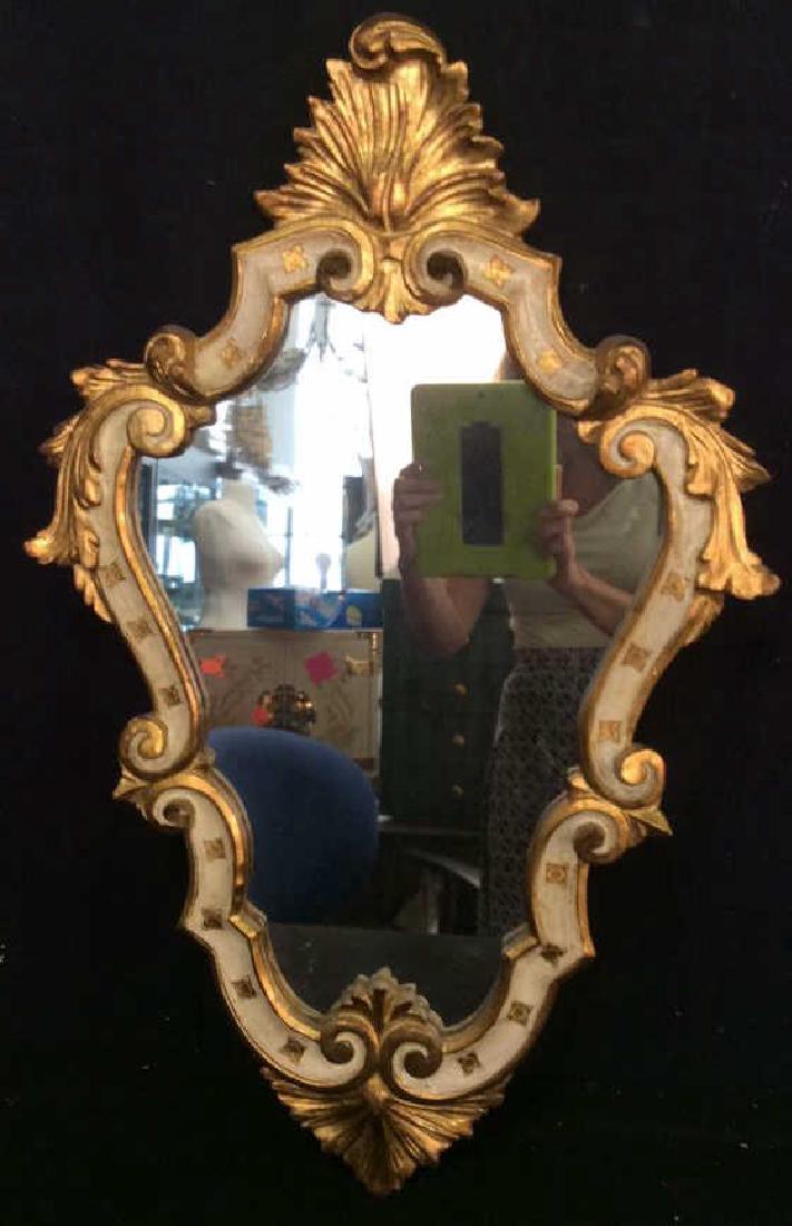 Vintage Gold White Florentine Mirror (1 of 9)