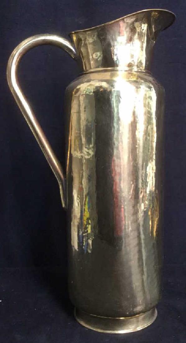Antique Hammered Brass Floor Size Jug (1 of 10)