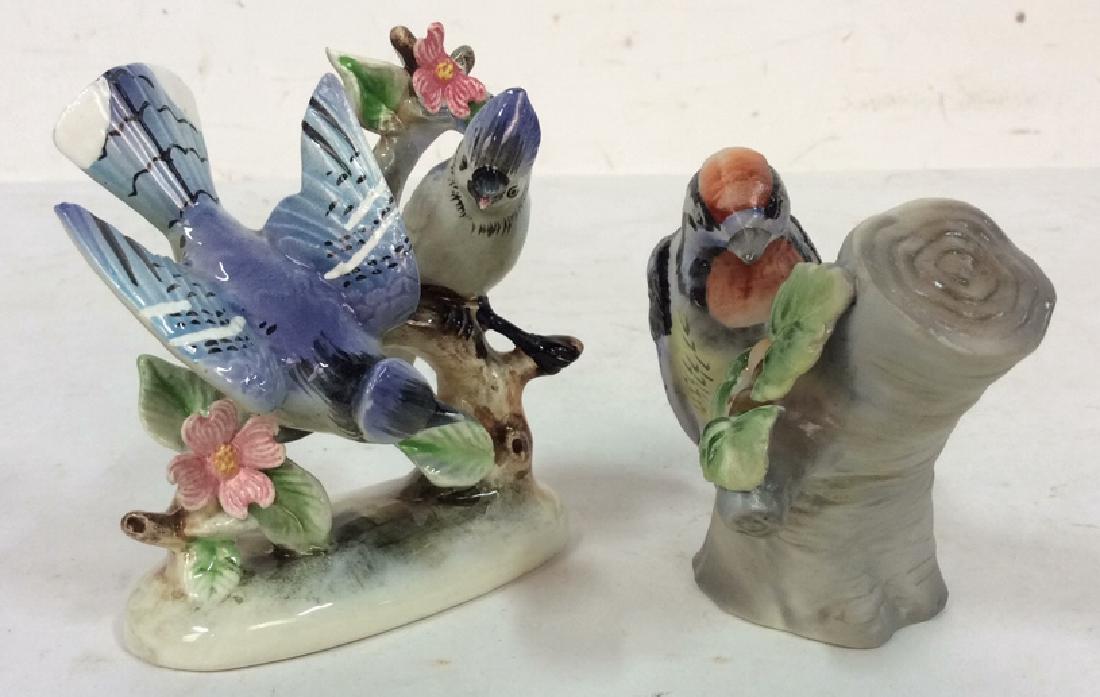 Pair Hand Painted Porcelain Ceramic Blue Jays (1 of 9)