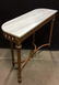 Antique Marble Top Gold Leafed w Porcelain Spain - 3