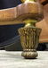 Antique Marble Top Gold Leafed w Porcelain Spain - 6
