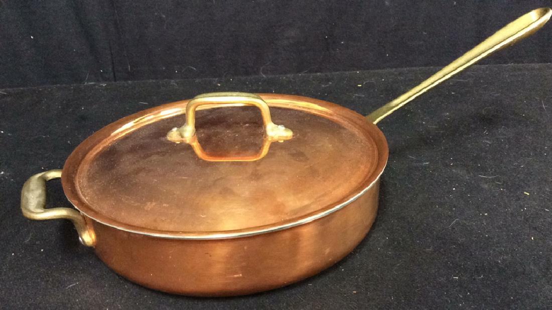 Copper Sautée Pan with Lid Never Used (1 of 6)