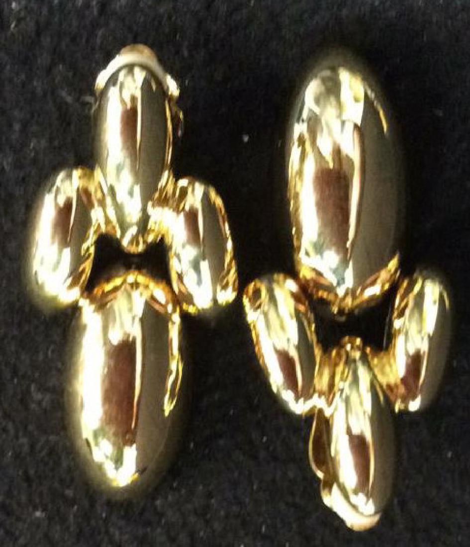 GIVENCHY Estate Jewelry Gold Tone Dangle Earrings (1 of 10)