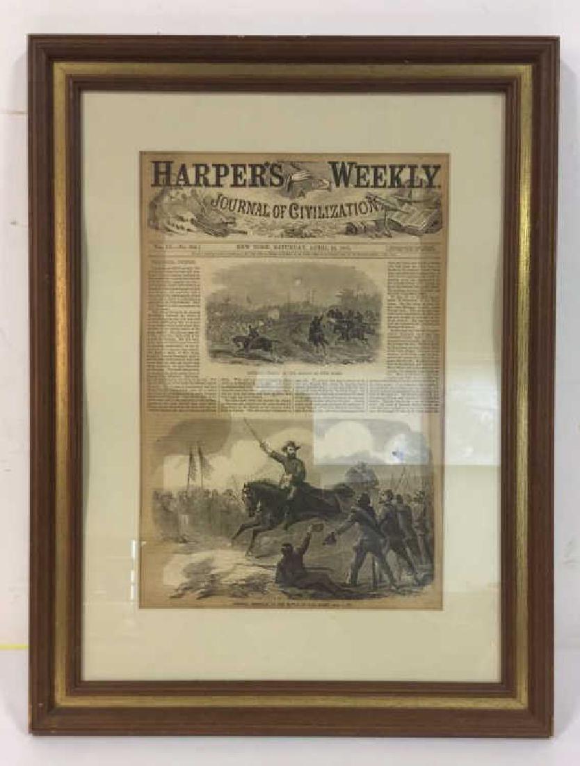 Framed Print of Harpers Weekly 1865 Edition (1 of 6)