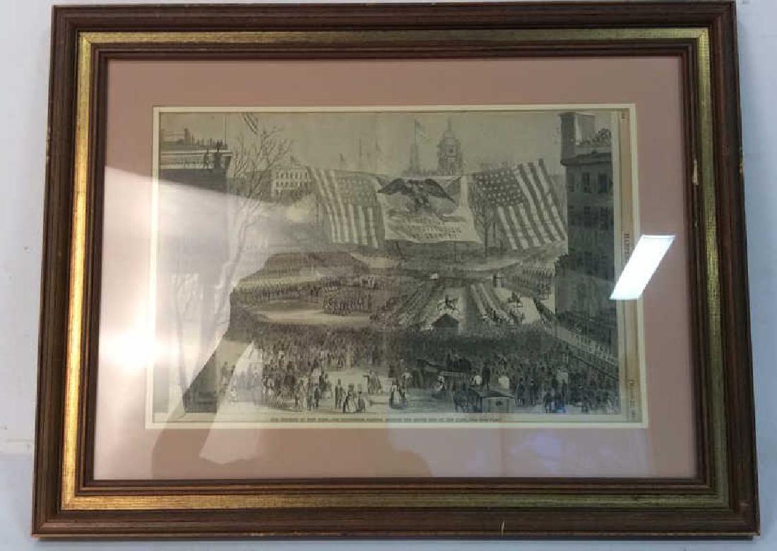 Framed 1865 Harpers Weekly Print (1 of 7)