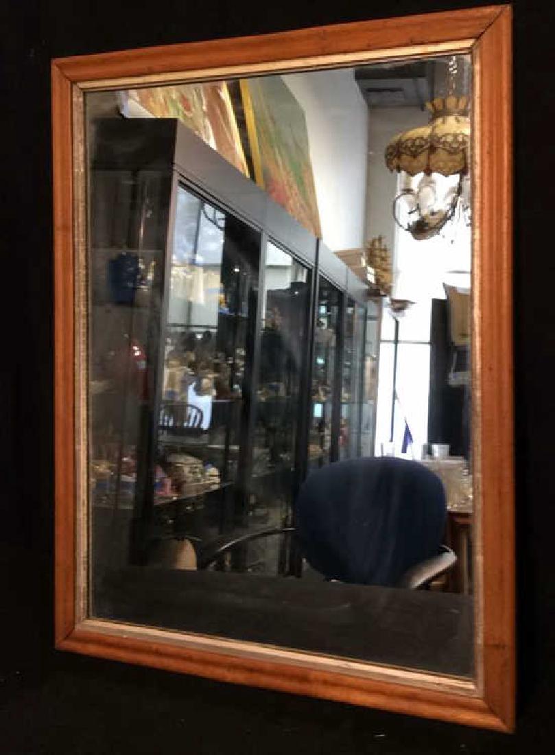 Vintage Wood Framed Wall Mirror (1 of 5)