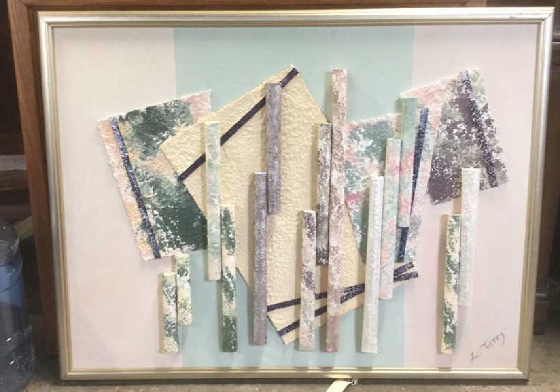 L. TERRY Mixed Media Contemporary Artwork Canvas (1 of 9)