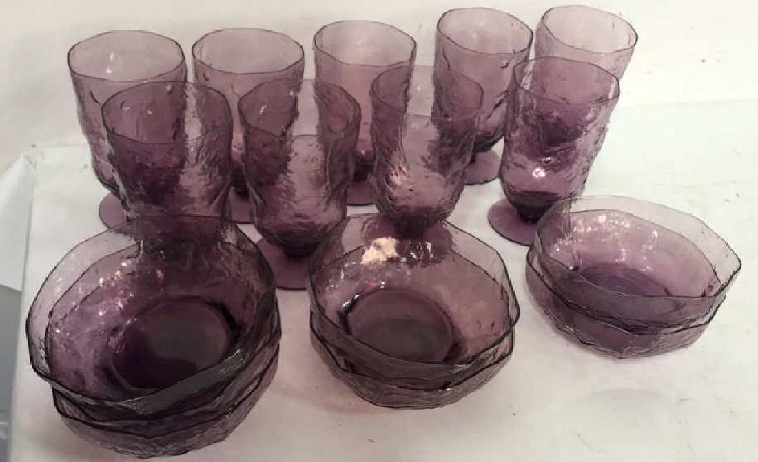 Group Lot Violet Glasses And Bowls (1 of 6)