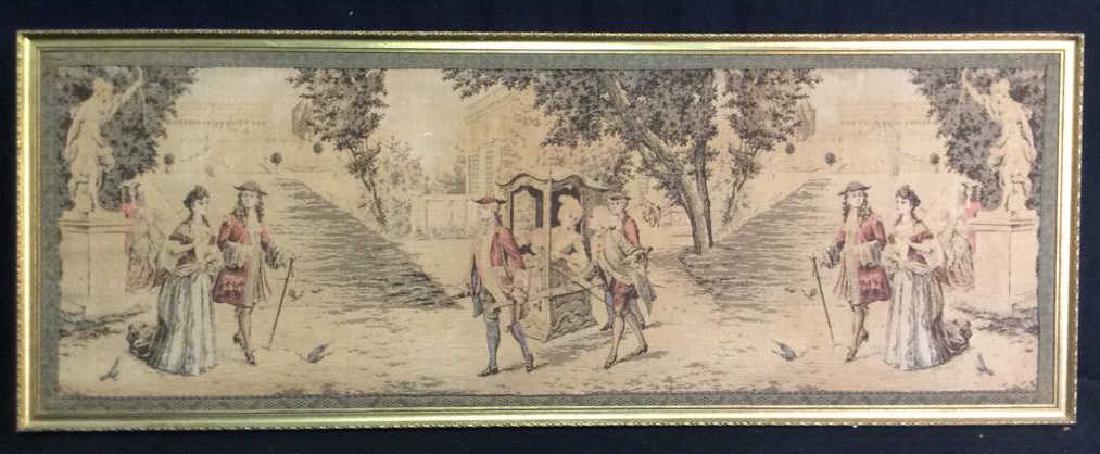 Framed Antique French Tapestry (1 of 9)