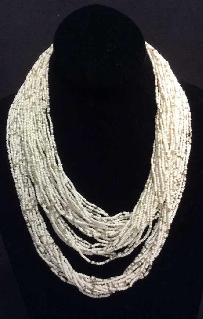 Vintage 2 Multi Strand Beaded Necklaces (1 of 5)