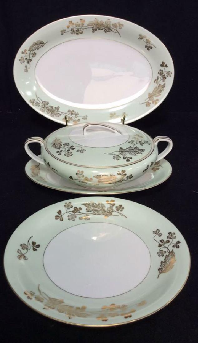 Group 26 NORITAKE Pale Green Ivory China (1 of 5)