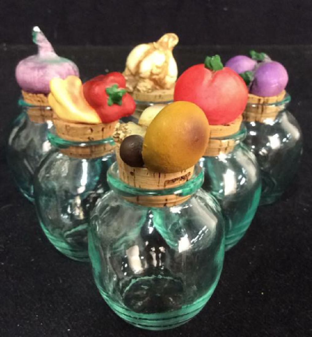 Group of 6 Fruit & Vegetable Kitchen Storage Jars (1 of 5)
