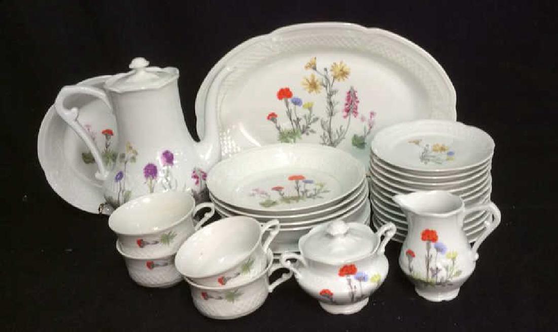 Group 28 LOURIOUX Porcelain Dishes Mixed Patterns (1 of 5)