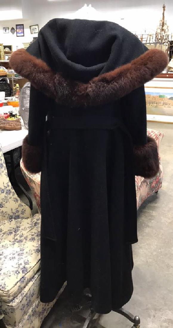 Ladies Pure Virgin Wool and Fur Coat (1 of 5)
