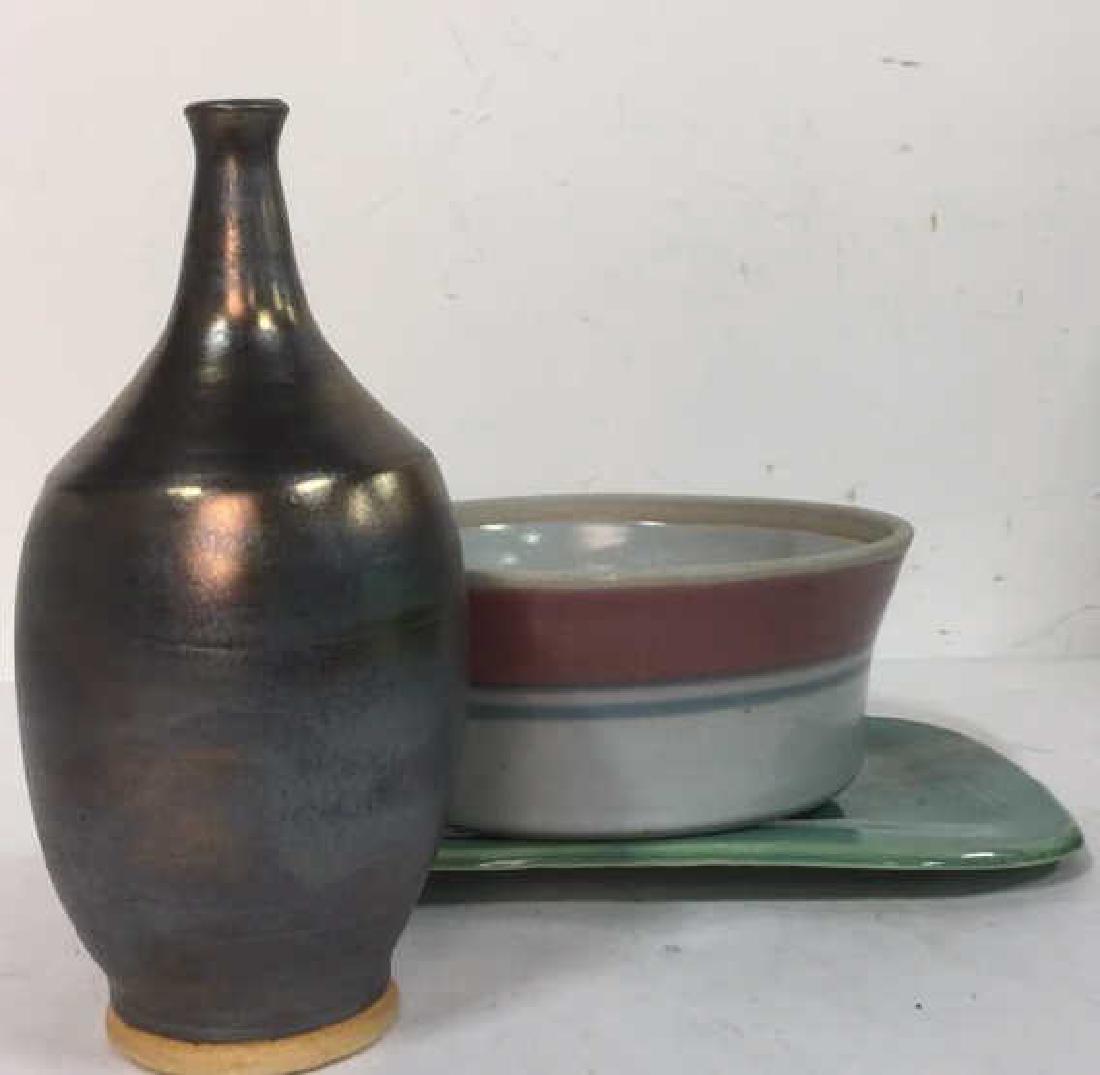 Group 3 Ceramic Porcelain Bowl, Tray & Vase (1 of 5)