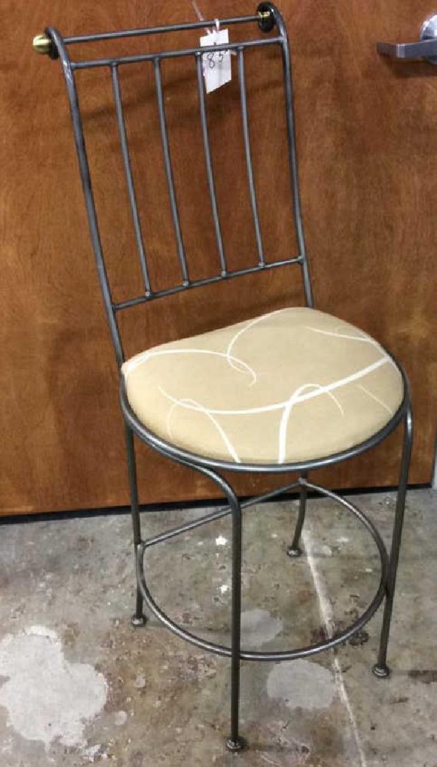 Iron Bar Stool brass Detailing (1 of 7)