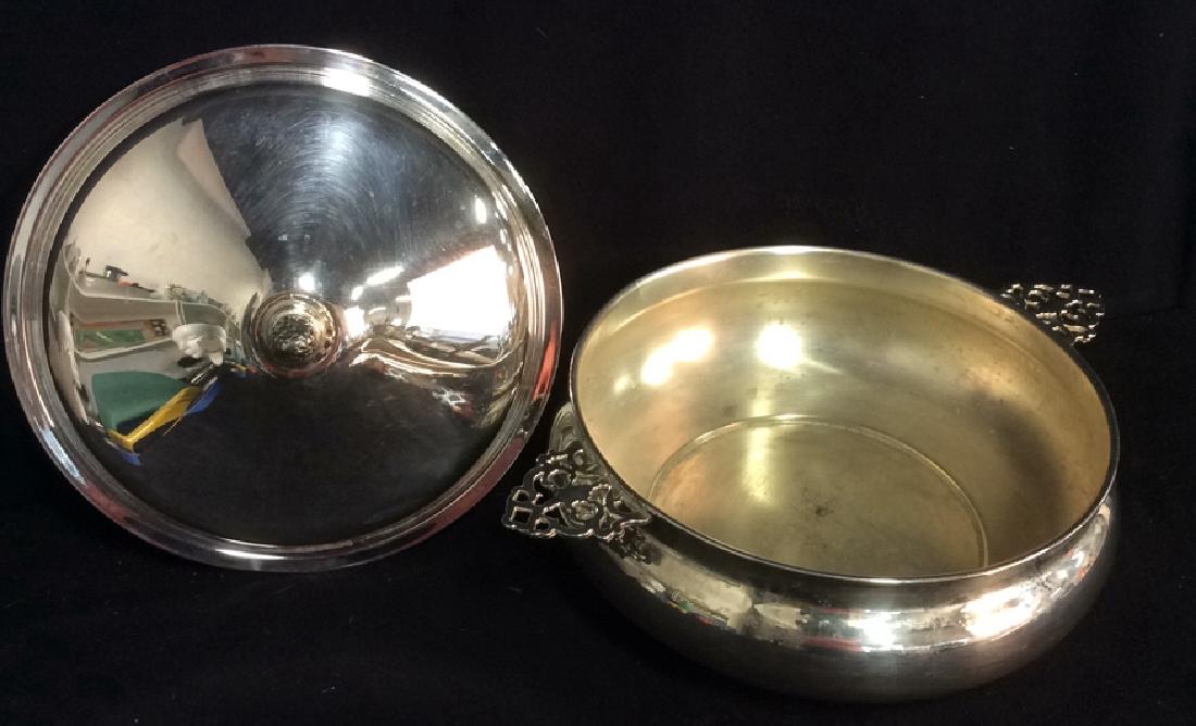 Filigree Handled LEONARD Silverplate Covered Dish (1 of 5)