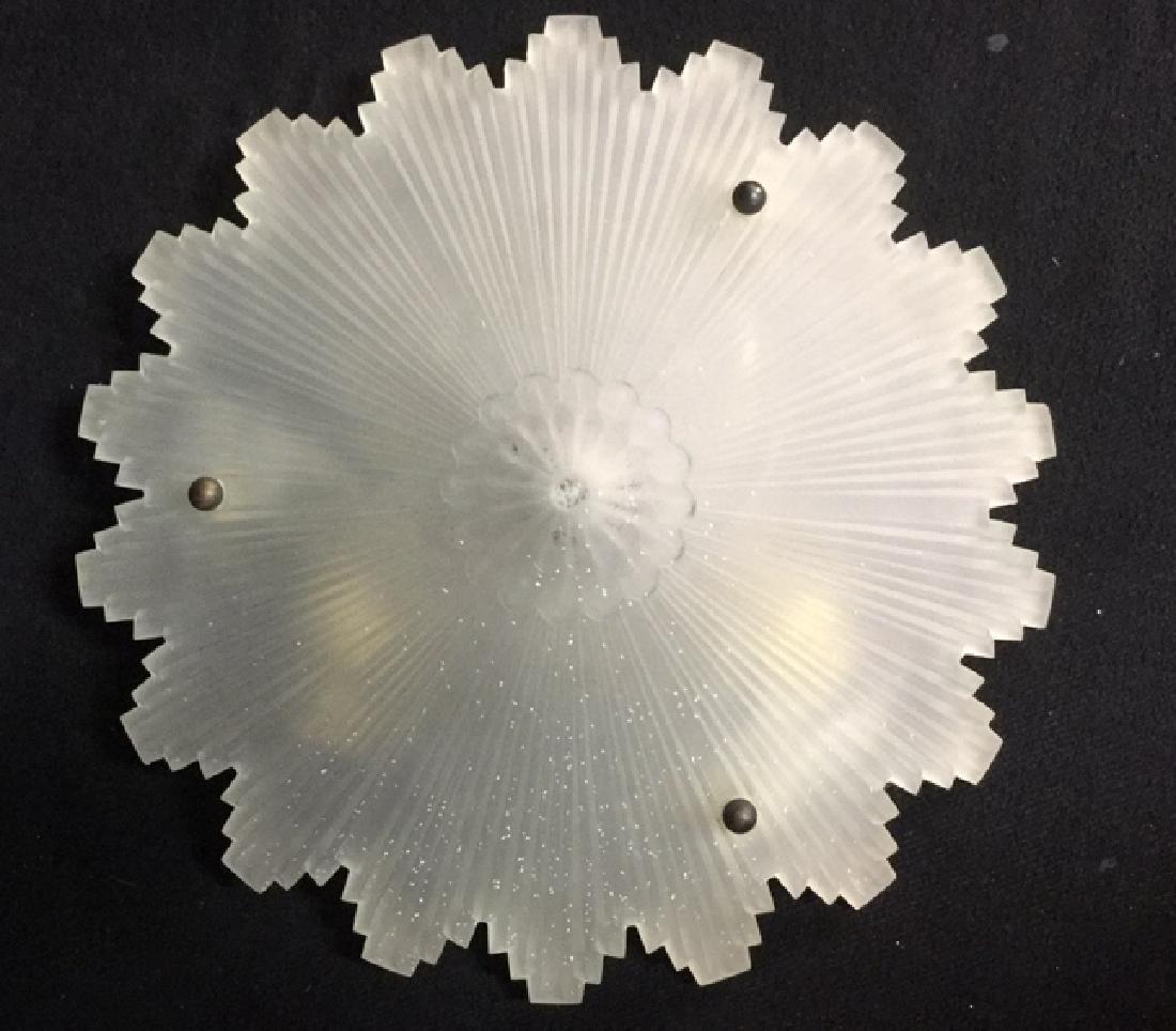 Vintage Frosted Glass Star Form Ceiling Lamp Shade (1 of 5)