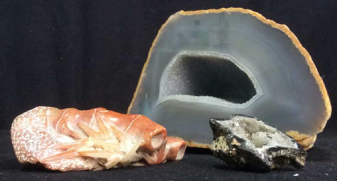 Group 3 Stones Geodes & Carved Stone (1 of 5)