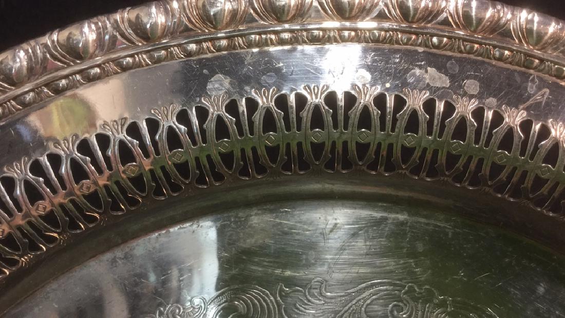 Lot Assorted Silverplate and Stainless Steel Trays (1 of 6)