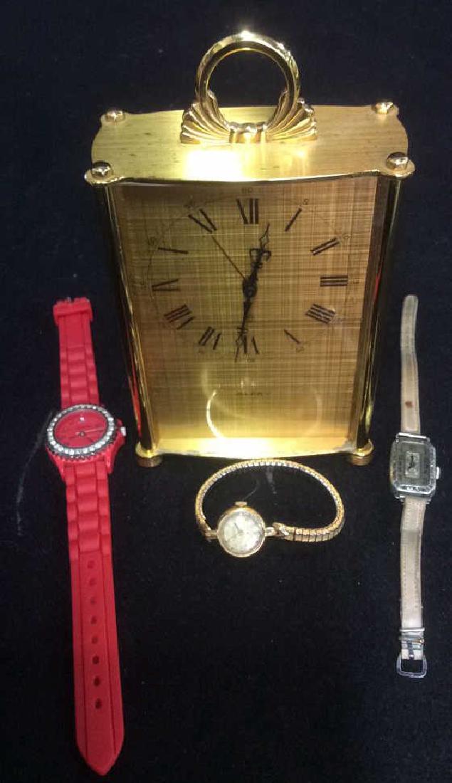 Group of 4 Timepieces Watches and Clock (1 of 8)