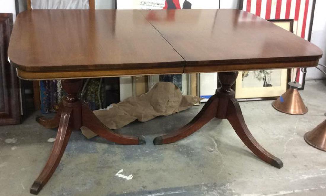 Double Pedestal Mahogany Dining Table (1 of 10)