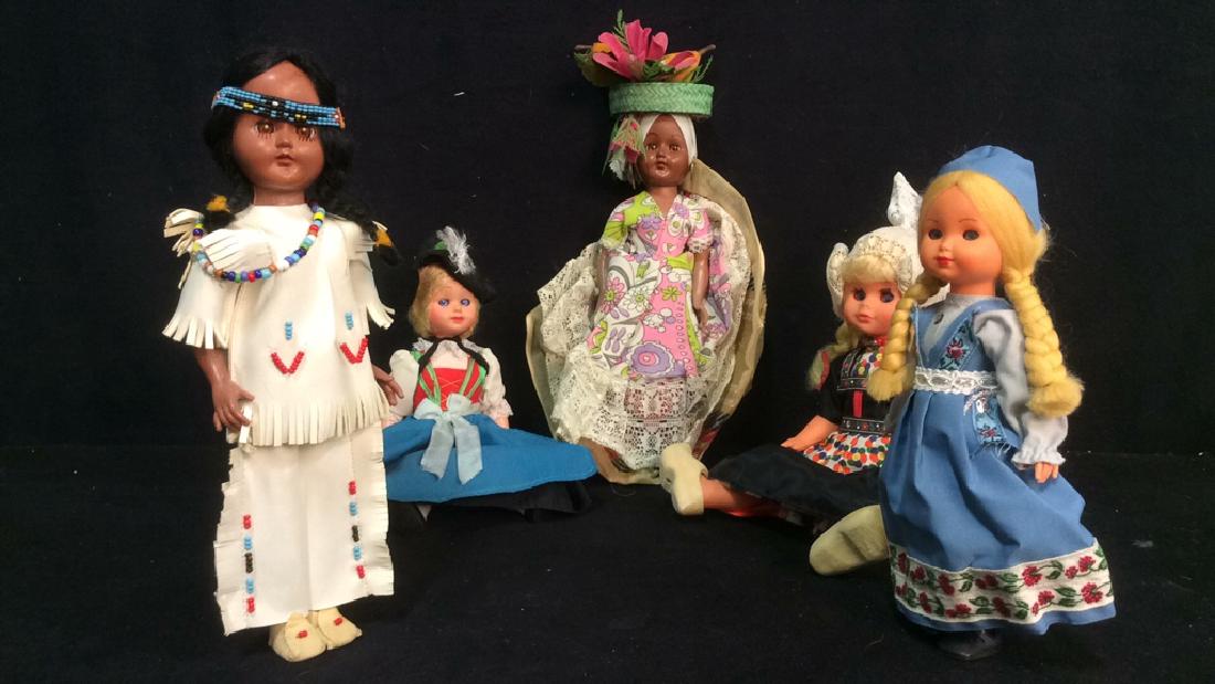 Group of 5 Assorted International Dolls (1 of 5)