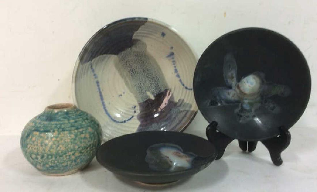 Lot 4 Handmade Pottery Art Decor (1 of 6)