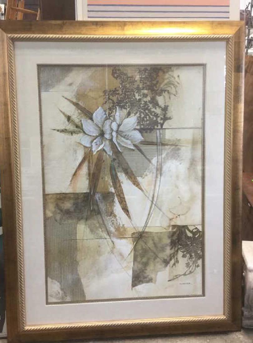 Ornately Framed Gold Floral Artwork (1 of 9)