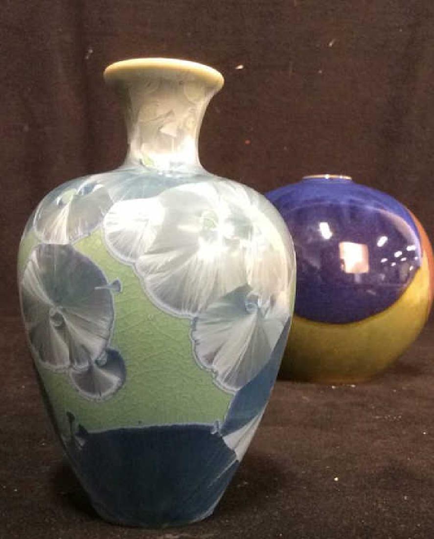 Lot 2 Handcrafted Pottery Vases (1 of 5)