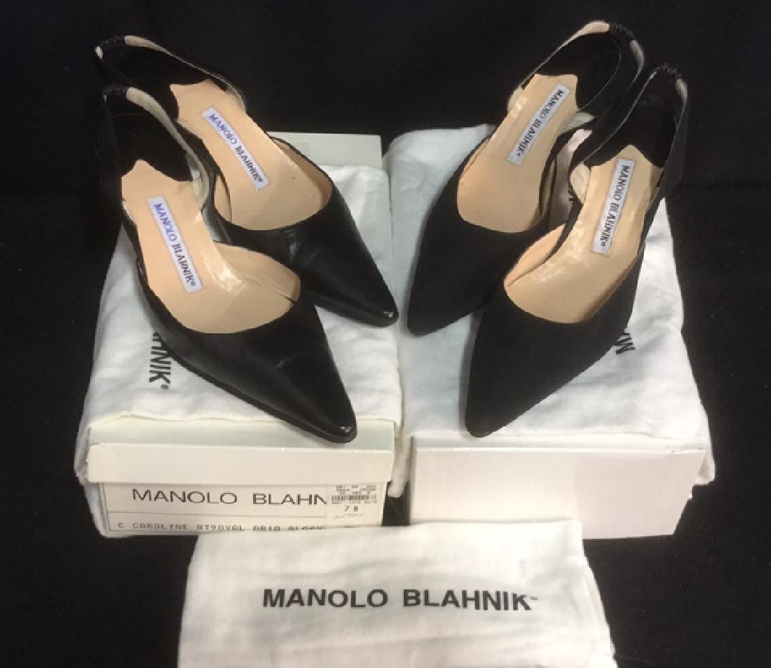 2 Pair Italian MANOLO BLAHNK Ladies Designer Shoes (1 of 8)