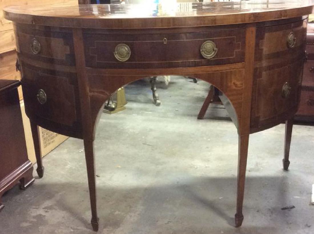 Antique Hepplewhite Demi Lune Buffet (1 of 12)