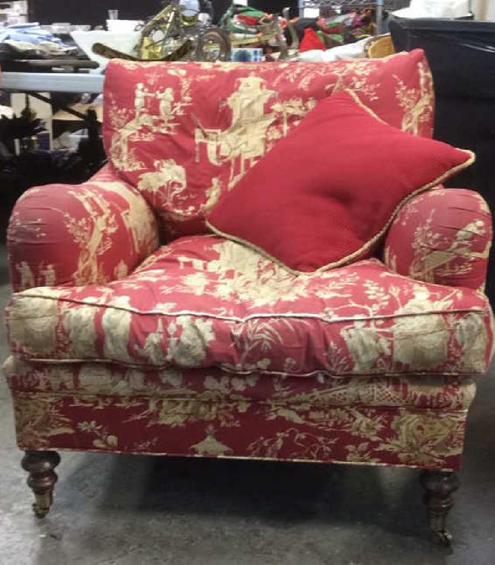 Custom Down Filled Upholstered Arm Chair (1 of 11)