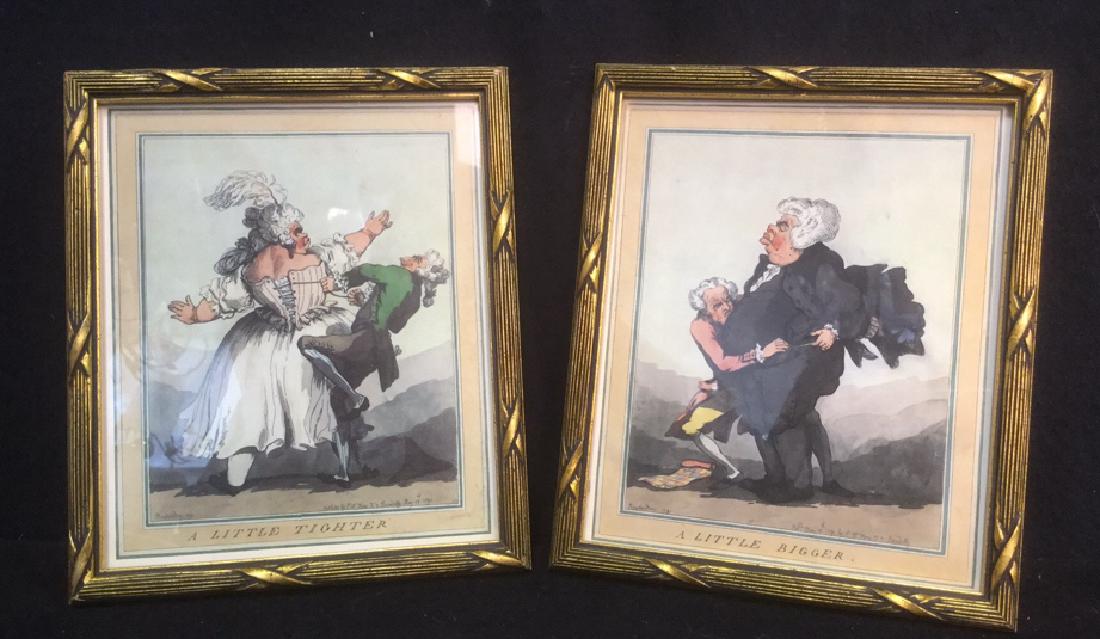 2 Thomas Rowlandson 18th Century Prints Framed (1 of 5)