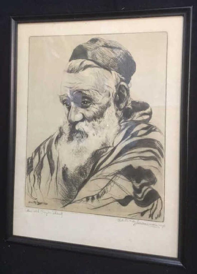 Elias M. Grossman 'Man with Prayer Shawl' Print (1 of 5)