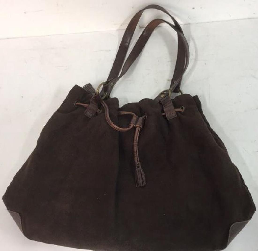 Chocolate Brown Drawing Evening Handbag (1 of 5)