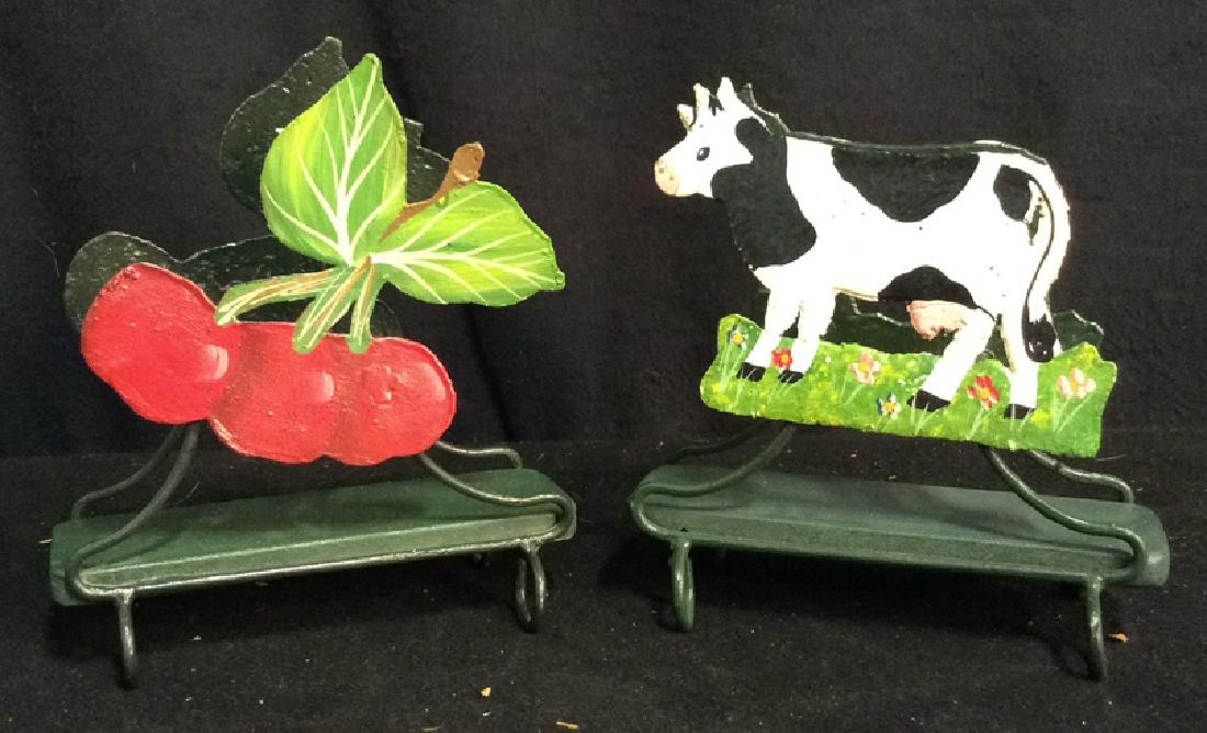 2 Metal Hand Painted Napkin Holders (1 of 5)