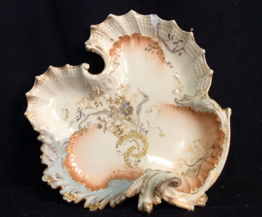 Porcelain Leaf Form Plate Limoges France (1 of 5)