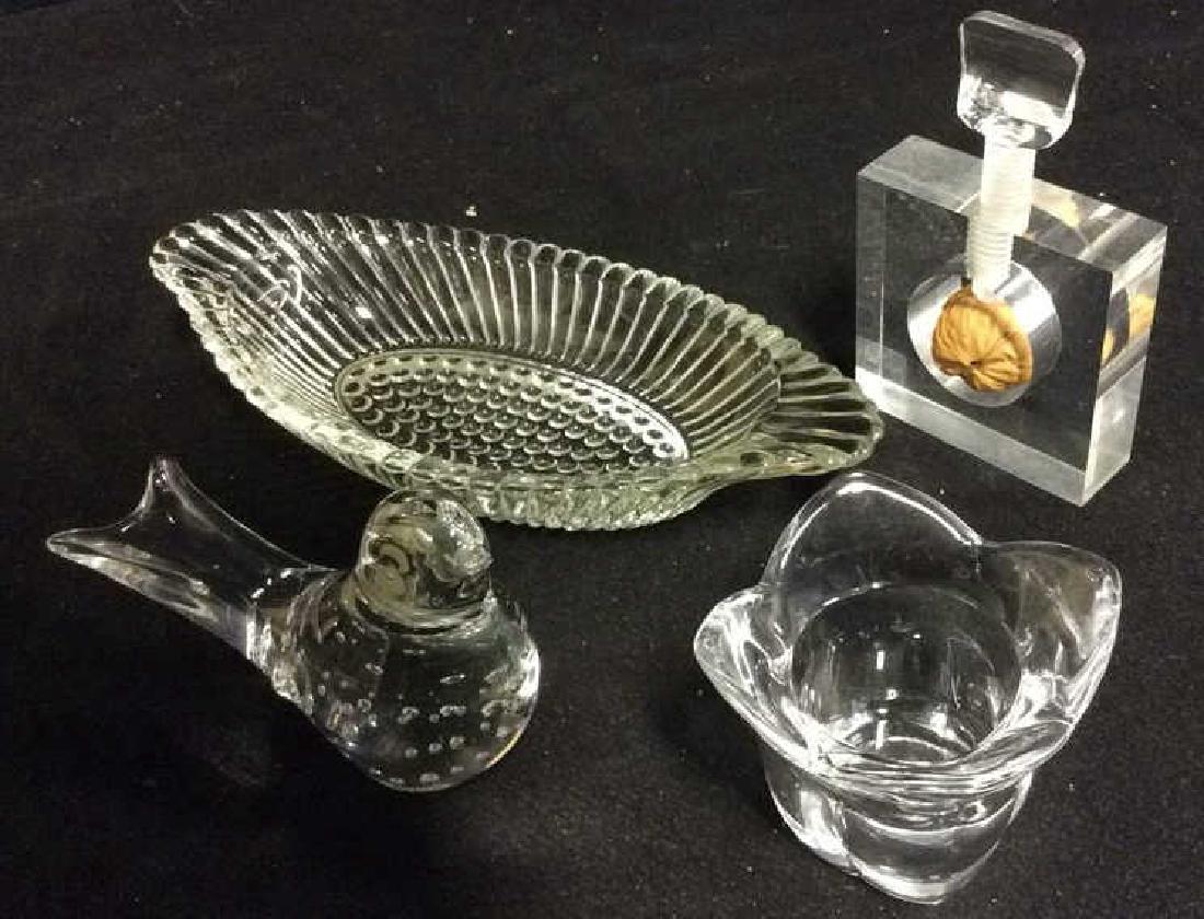 Lot 4 Crystal & Glass Tabletop Accessories (1 of 8)