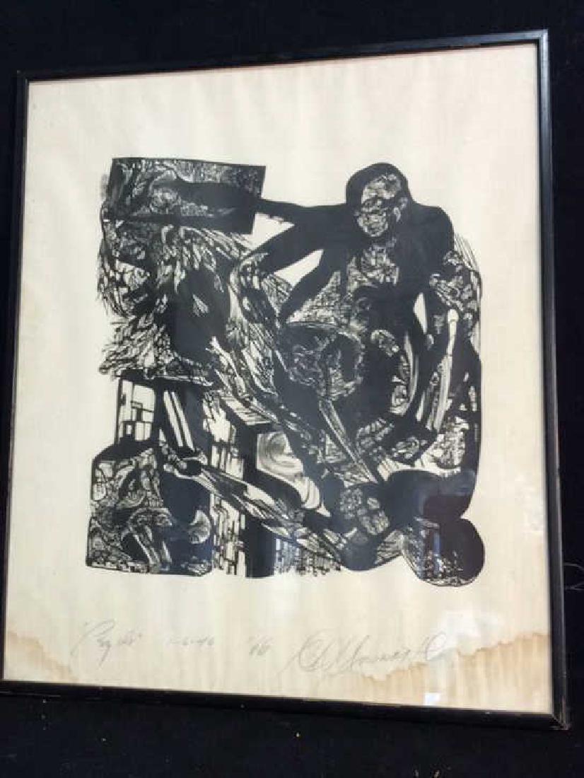 Vintage Black & White Print Framed (1 of 5)