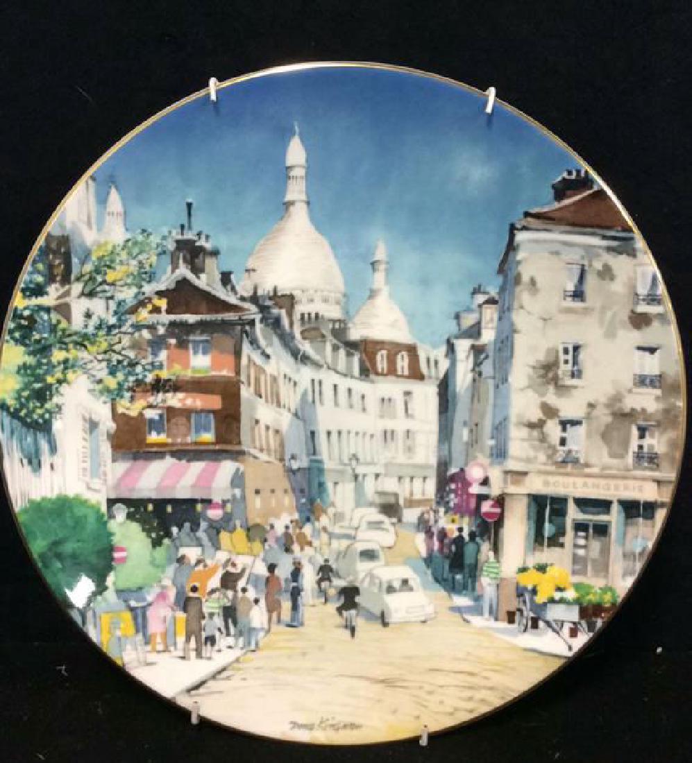 MONTMARTRE (PARIS) by DONG KINGMAN: MONTMARTRE (PARIS) after an original work by DONG KINGMAN. Collectors International by Royal Doulton Fourth of a series 1978. 3031/15,000. Measures approx 10 inches diameter.