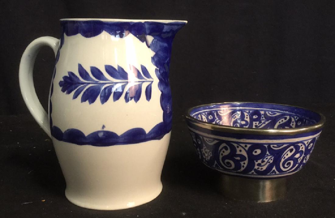 2 Chinoiserie Hand Painted Ceramic Tabletops (1 of 5)