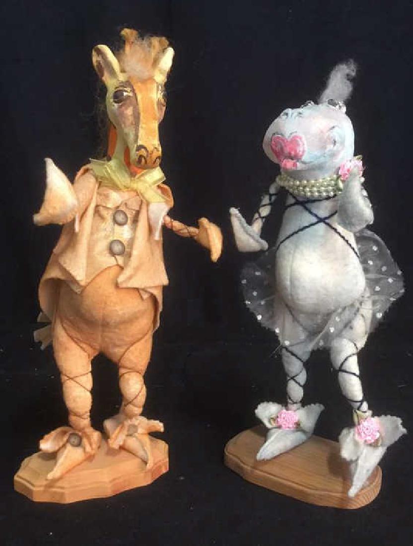 2 Whimsical Mixed Media Animal Figures (1 of 7)