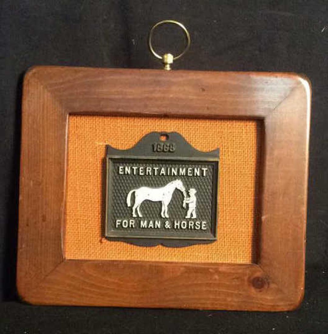 'Entertainment for Man & Horse' Framed Wall Decor (1 of 5)