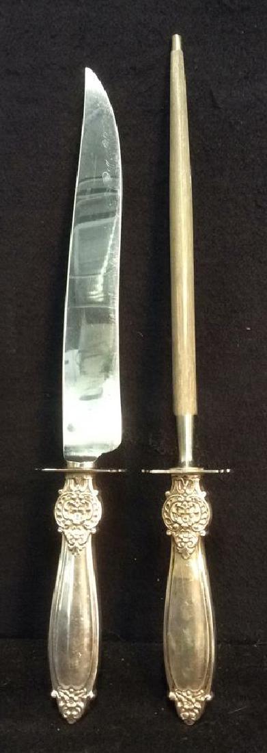 Set 2 Stainless Steel Knife w Knife Sharpener (1 of 5)