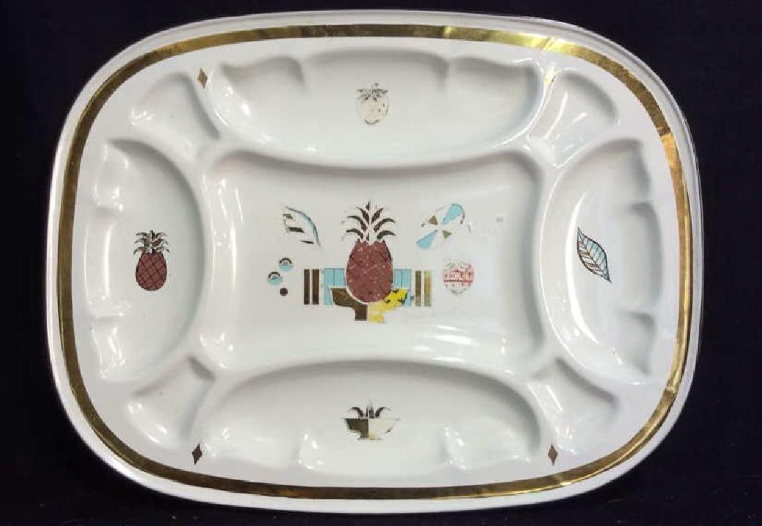 GEORGES BRIARD Divided Metal Fruit Tray Signed (1 of 5)