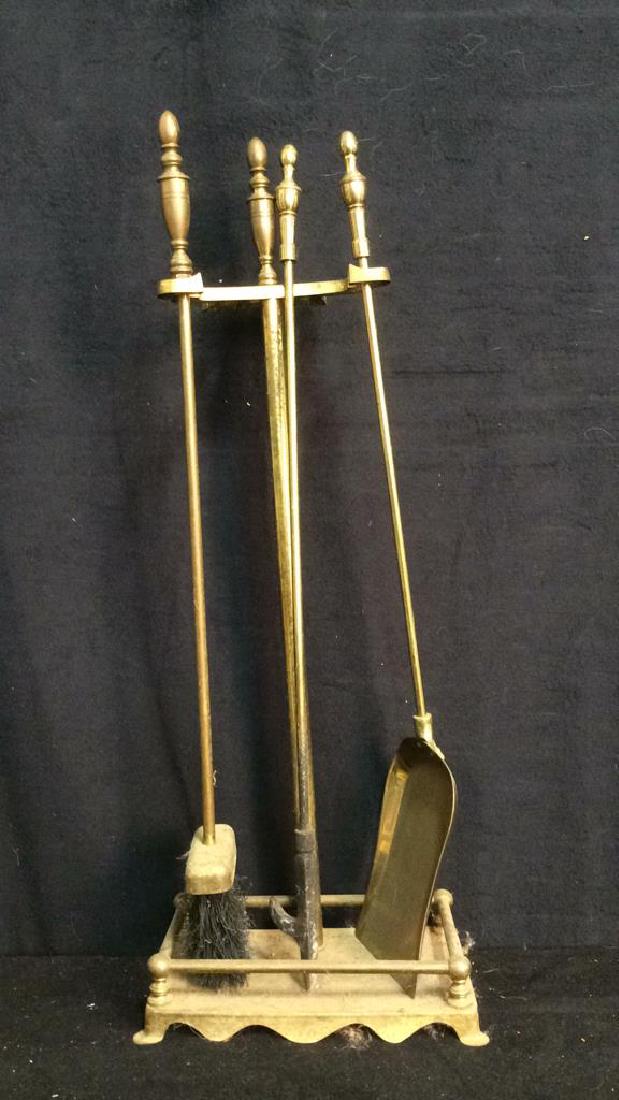 Vintage Assorted Brass Fireplace Accessories (1 of 5)