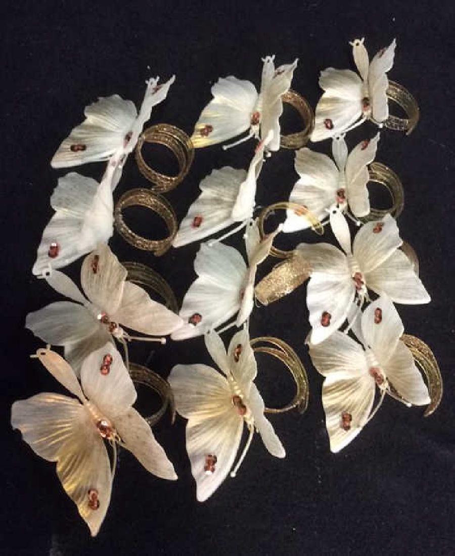 Group 12 Vintage Butterfly Napkin Rings (1 of 5)