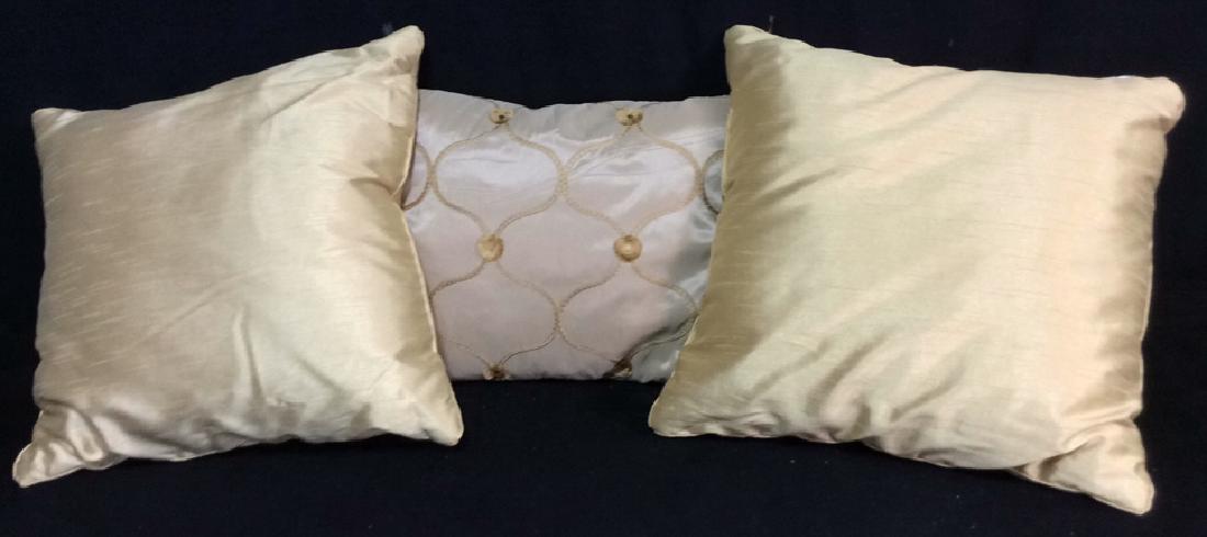 Group 3 Gold Sheen Throw Pillows (1 of 10)