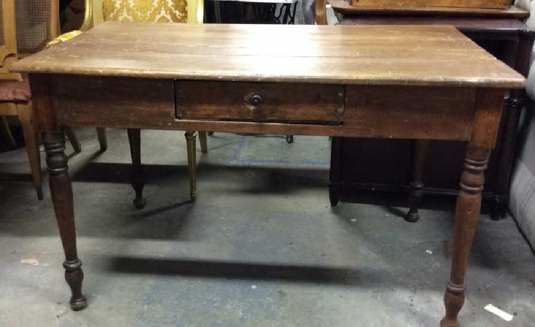Antique Hand Hewn Farm Table (1 of 10)
